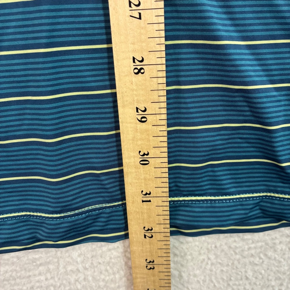 Tommy Bahama Island Zone Golf Polo Shirt Men 2XL Green Breathable Stretch Stripe - Picture 5 of 6